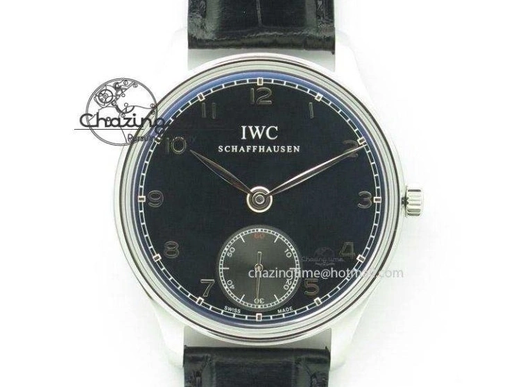 MIROTIME 0115 Portuguese Fa Jones IW544203 SS GSF 1:1 Best Edition White Dial On Leather Strap Trendsetting 7235